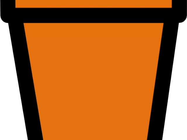 Pot Plant Clipart Brown Pot - Clip Art (640x480), Png Download