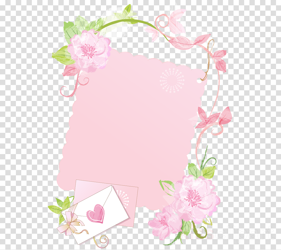 Download Hojas Decoradas De Niñas Para Escribir Clipart - Clip Art (900x800), Png Download