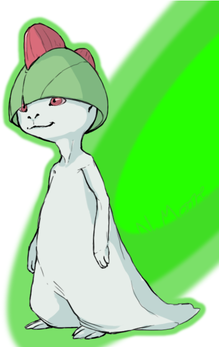 136kib, 469x695, Ralts By Goosechimera-d3f3tk2 - Ralt Pokemon Real Life (469x695), Png Download