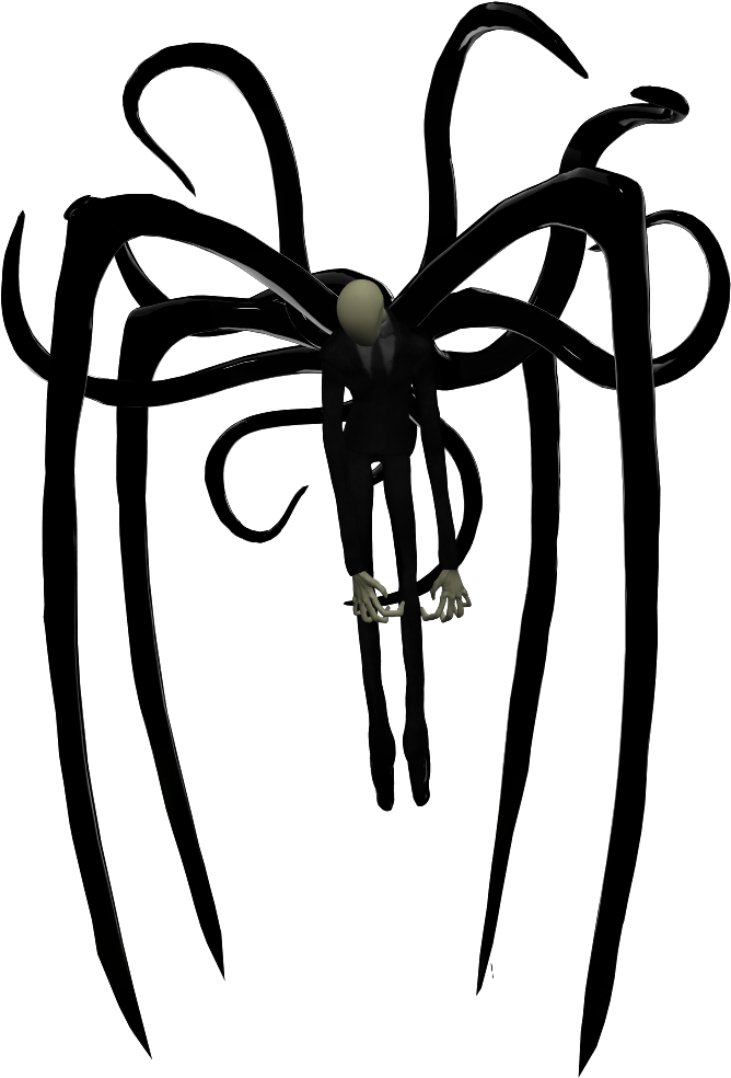 Spider Legs Slender - Slender Man With Tentacles (709x988), Png Download