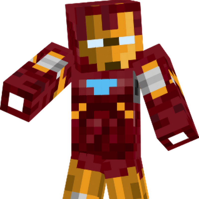 Minecraft Iron Man Game - De Iron Man Minecraft Skin (800x800), Png Download