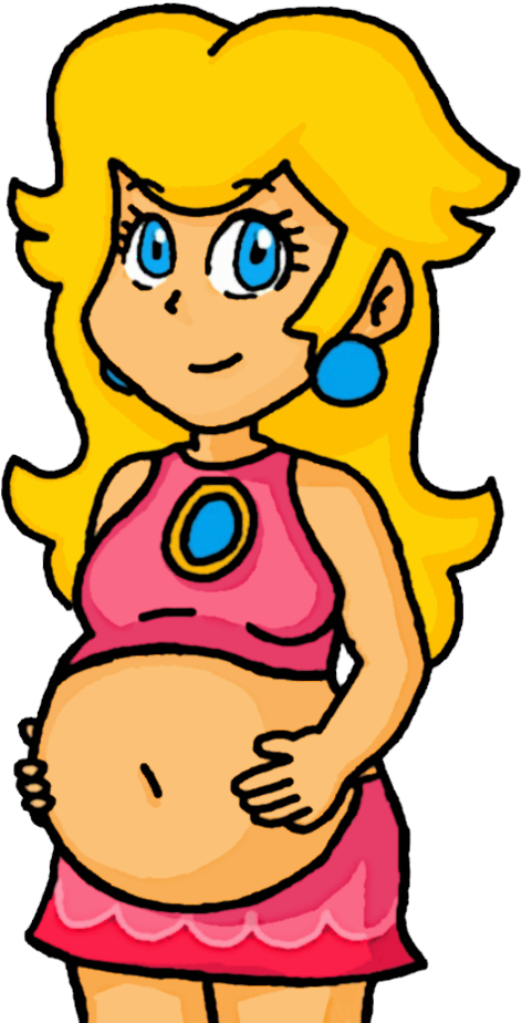 Falcoom Pucbnh - Princess Daisy Belly Button (775x1030), Png Download