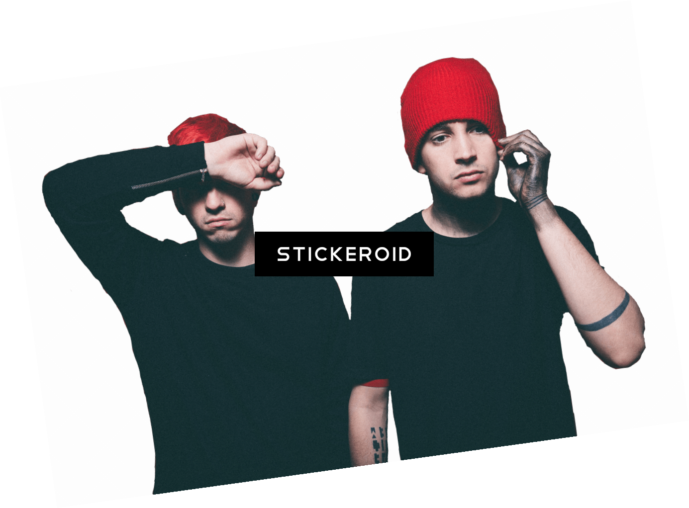 Twenty One Pilots Black T Shirt - Twenty One Pilots Png (1385x1022), Png Download