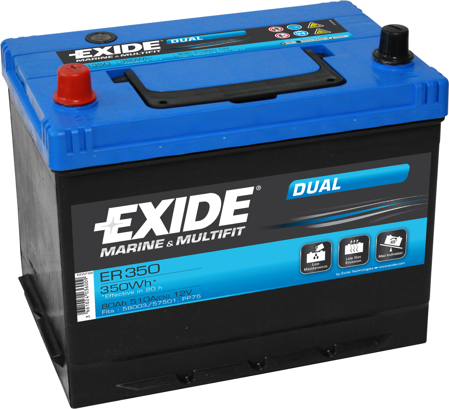 Er350 - Exide Er350 (1774x1500), Png Download