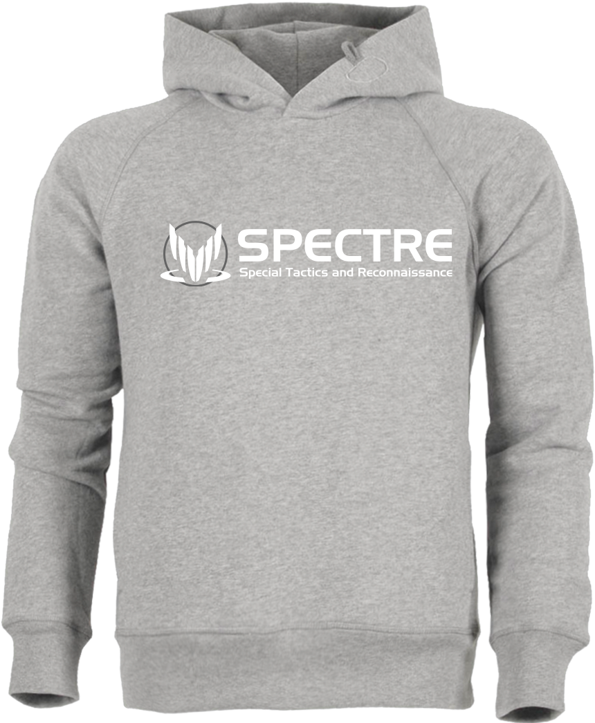 Spectre Logo Sweatshirt Stanley Hoodie Heather Grey - Mass Effect (1044x1044), Png Download
