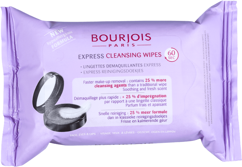 -34% Bourjois Express Cleansing Wipes - Bourjois (840x840), Png Download
