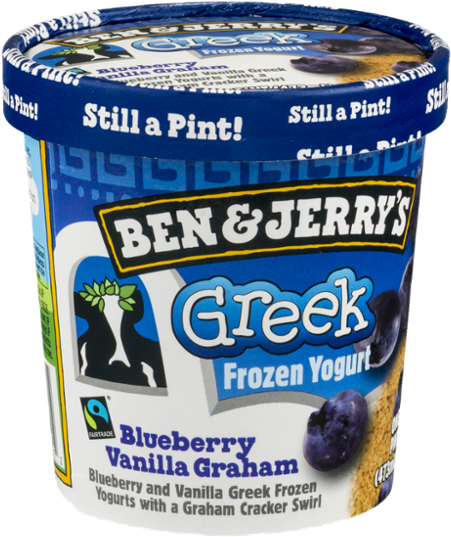 Ben And Jerrys Frozen Yogurt, Greek, Banana Peanut (600x600), Png Download