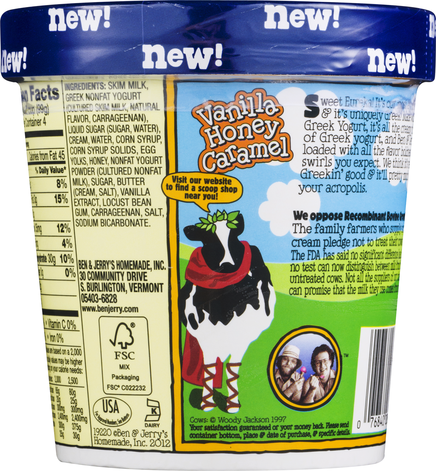 Ben & Jerry's Frozen Yogurt Phish Food Froyo 16 (1669x1800), Png Download
