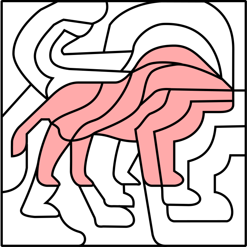 Puzzle Picture Lion (800x800), Png Download