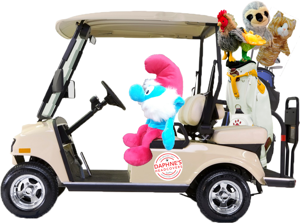 Daphne's Headcovers - Golf Cart (985x792), Png Download