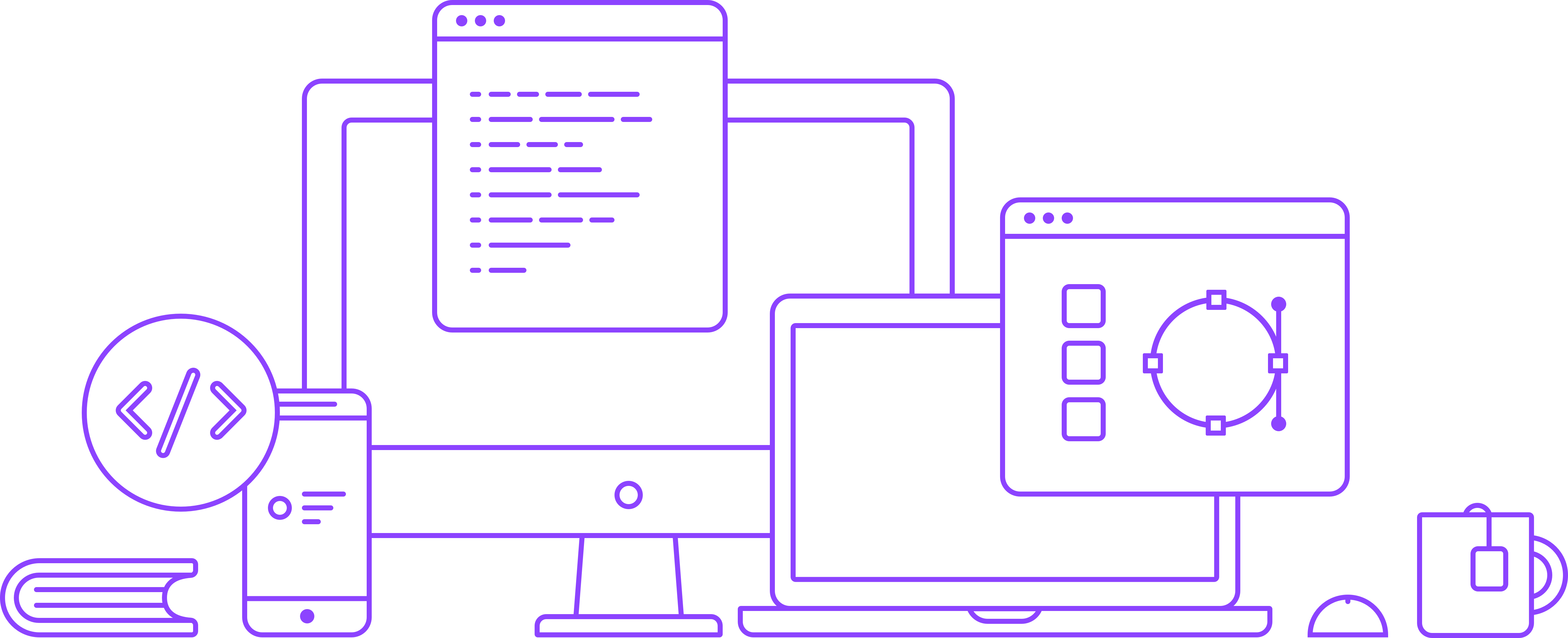 I Design And Code Beautifully Simple Things, And I - Front And Back Ends (4986x2030), Png Download
