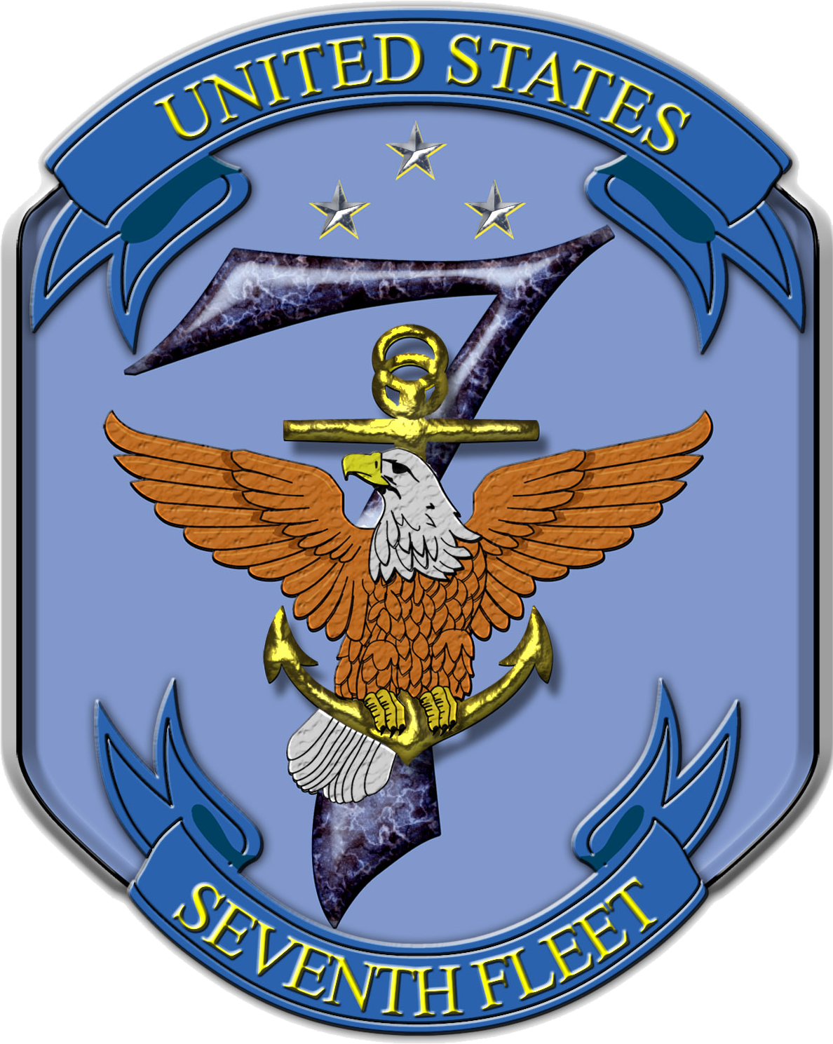 Us Seventh Fleet Logo (1188x1489), Png Download