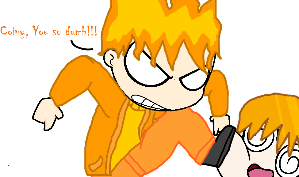 Firey Kicking Coiny In The Face Human - Coiny X Firey Bfdi (1026x577), Png Download
