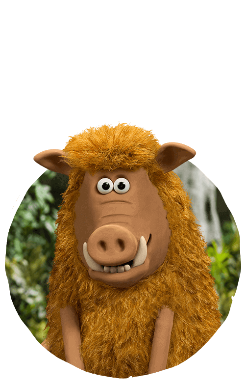 Hognob - Goona - Aardman Early Man Hognob (502x784), Png Download