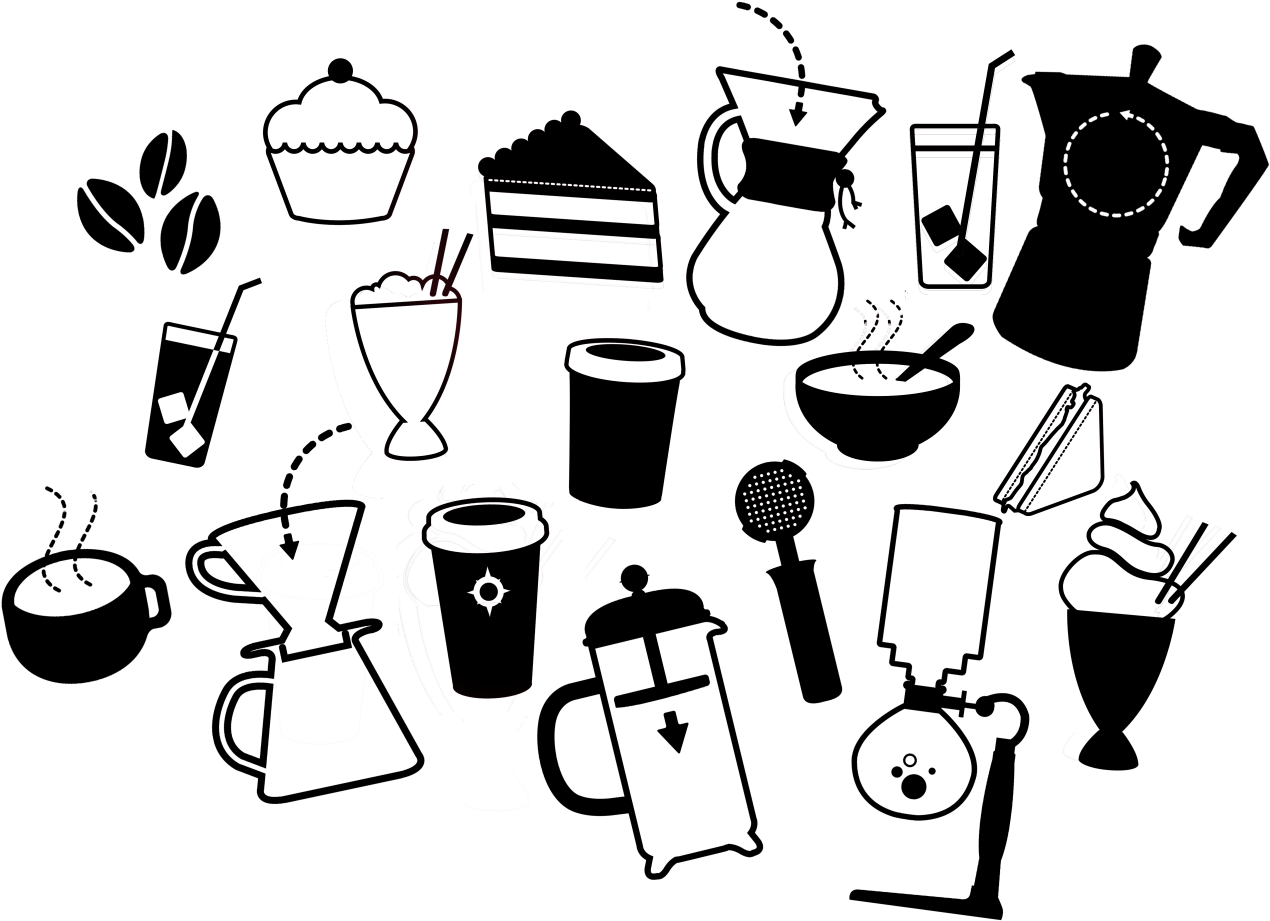 Food Icons Black Coffee Artisan Design - Specialty Coffee Png Icon (1400x966), Png Download