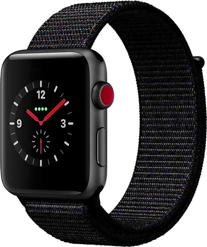 Apple Watch Series 3 Gps Cellular - Apple Watch Series 3 38mm (1000x1000), Png Download