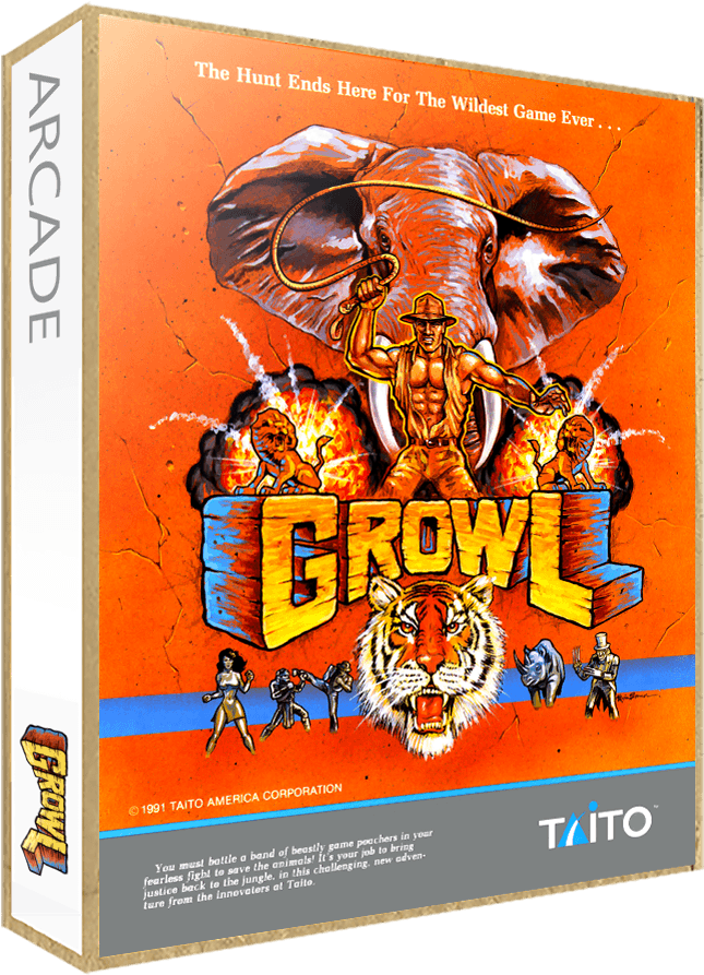 Growl Arcade Art (665x907), Png Download