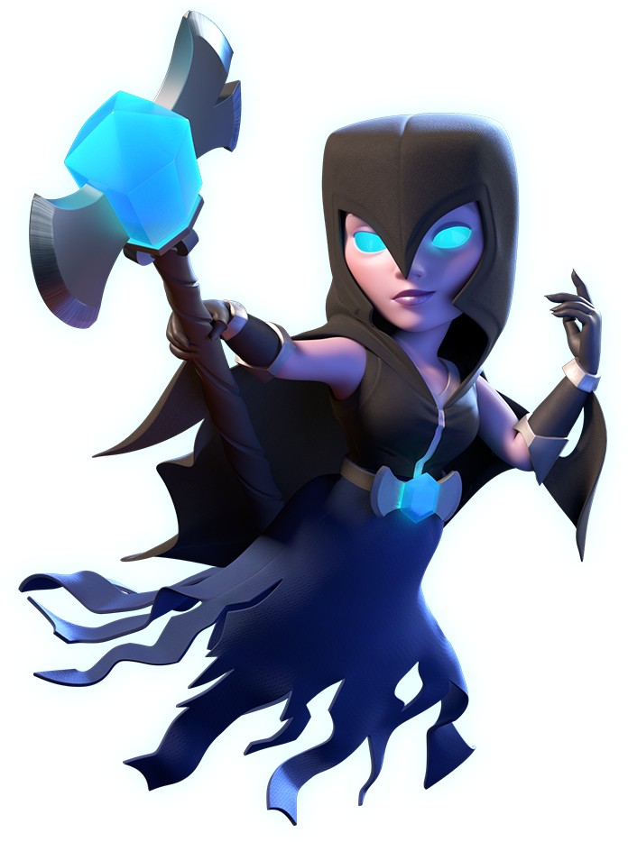 Clash Royale Witch Png - Night Witch Clash Royale Png (960x960), Png Download