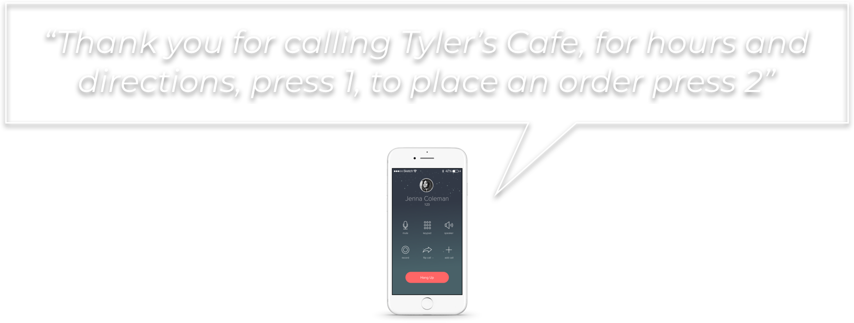 Let Your Phone Do The Work For You, While You Focus - Feature Phone (1704x646), Png Download
