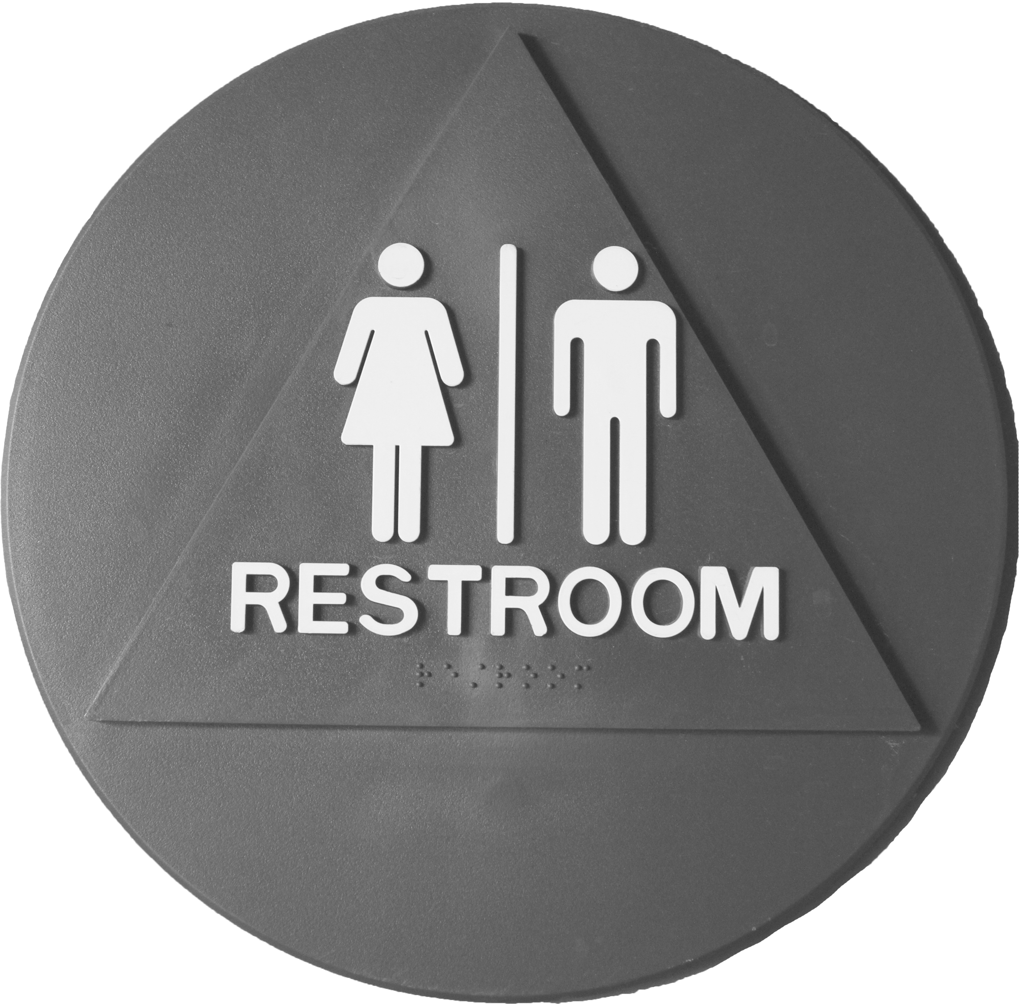 Unisex Restrooms Installed At Gunn - Triangle Restroom (5184x3456), Png Download