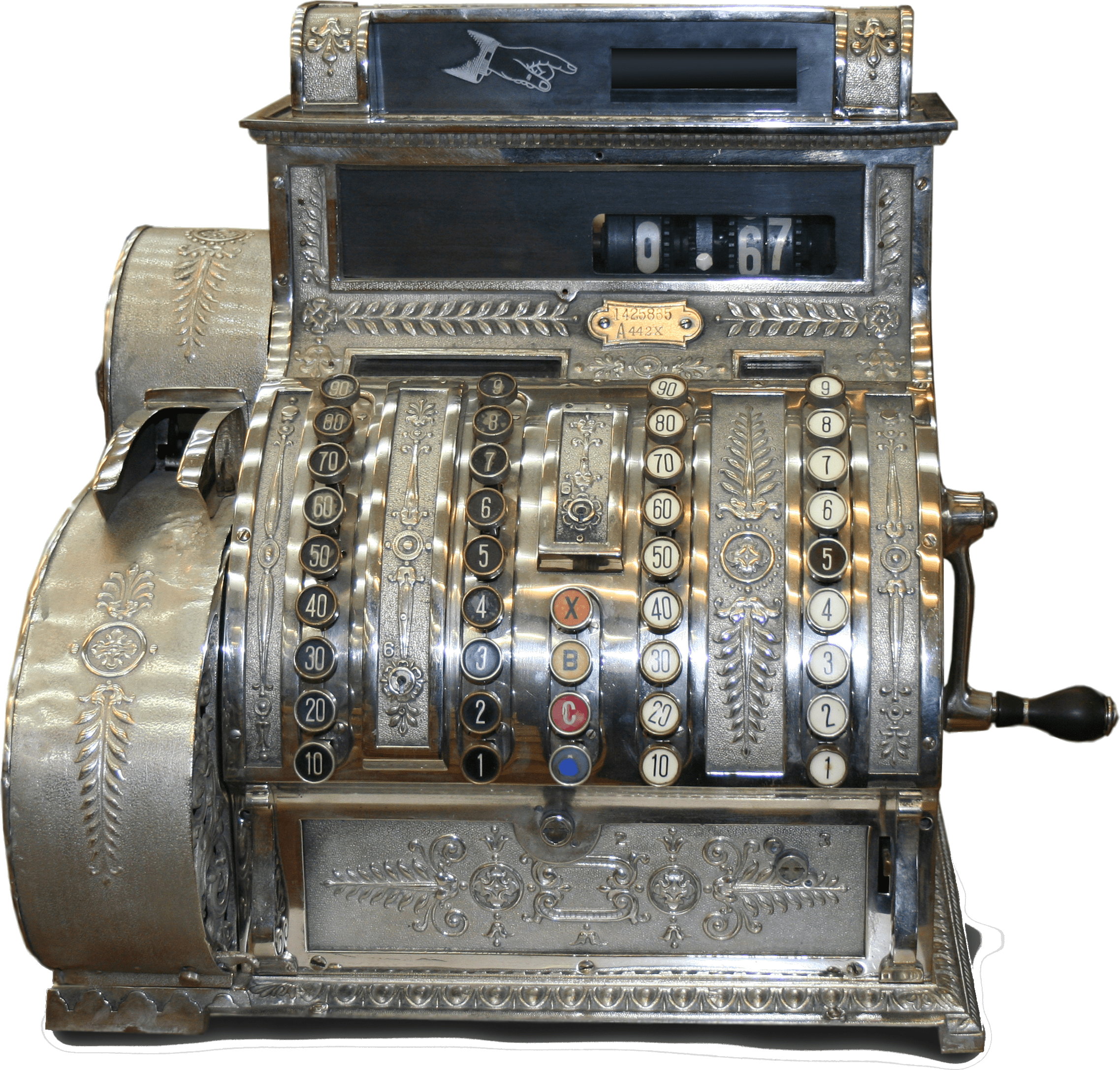 Submit A Comment Cancel Reply - Antique Cash Register (2275x2173), Png Download