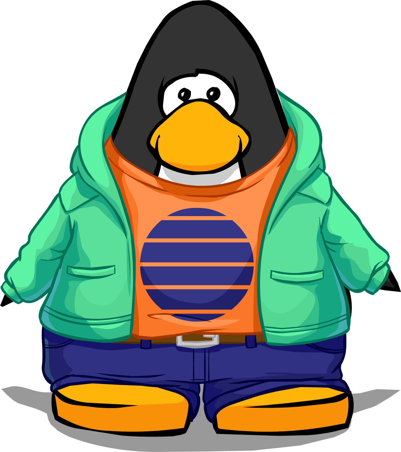 Antarctic Sun Outfit On A Player Card - Club Penguin Png Transparent (1380x1554), Png Download