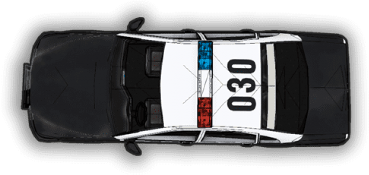 Free Png Police Car Png Top View S Png Images Transparent - Video Game (850x425), Png Download
