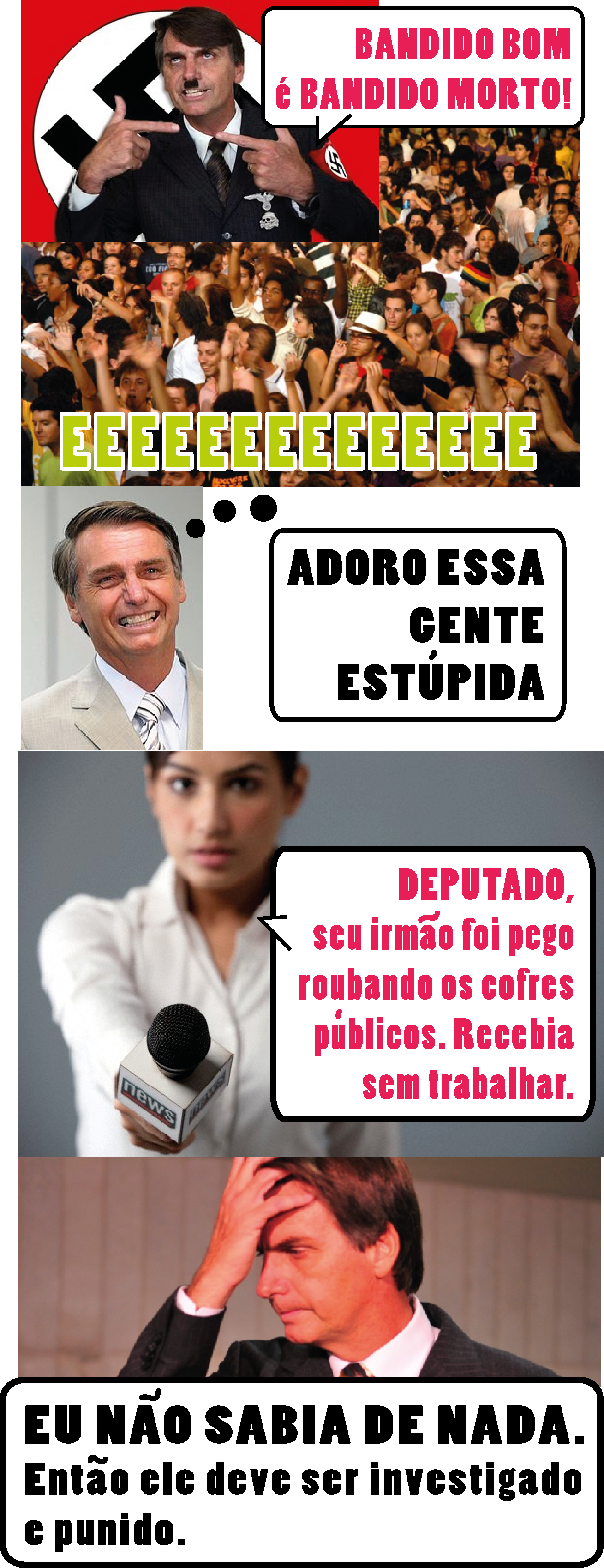 Bolsonaro - Bolsonaro Ladrao De Cofre (1309x3396), Png Download