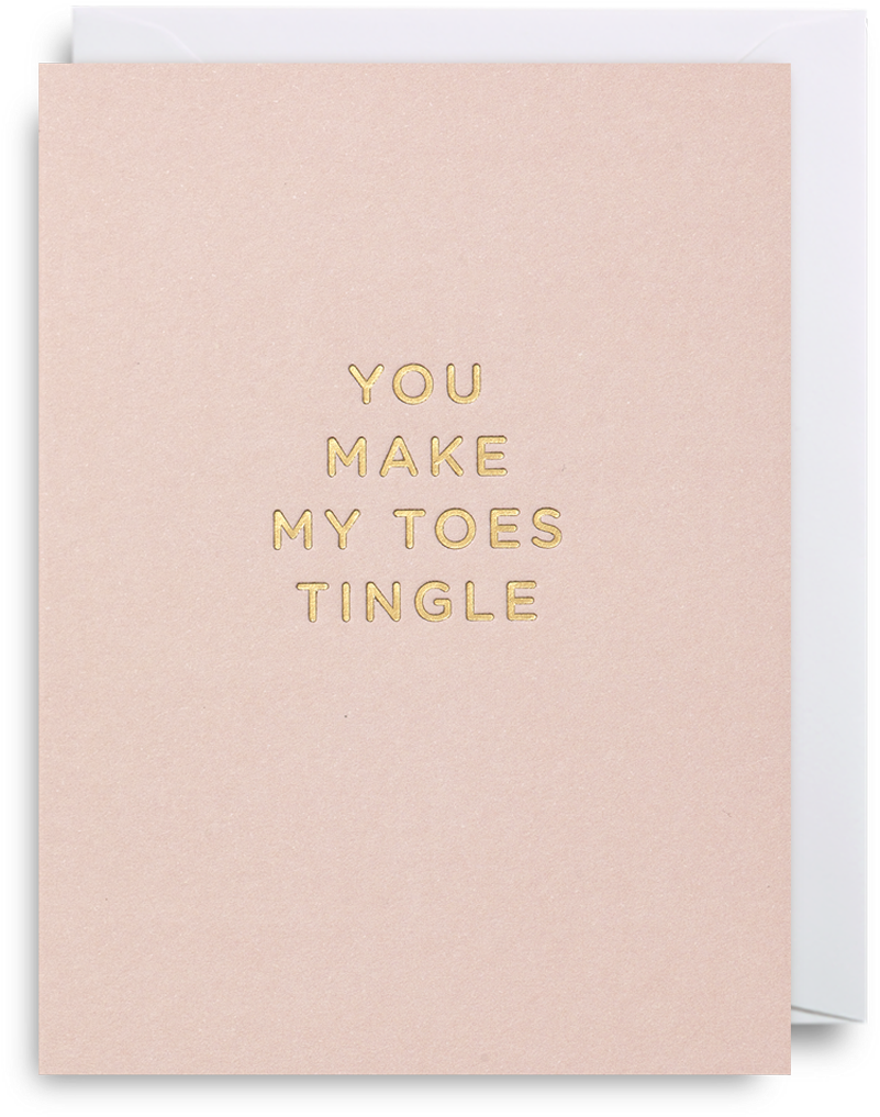 You Make My Toes Tingle Mini Card - Leather (1400x1500), Png Download