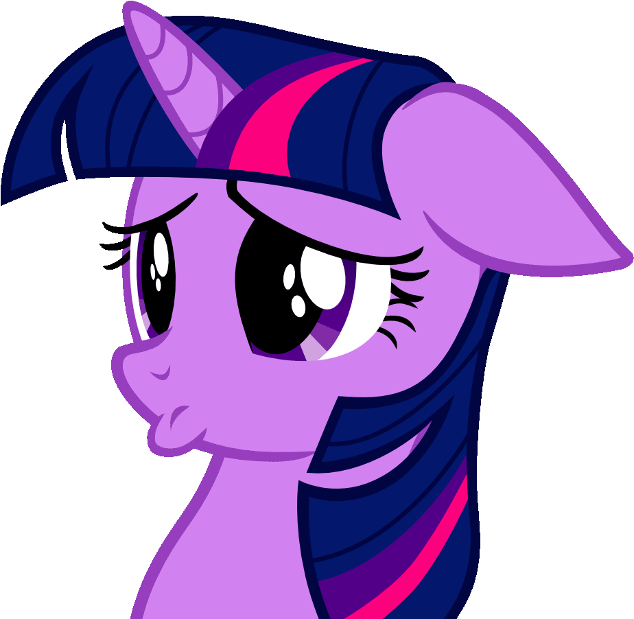 Twilight Sparkle Rainbow Dash Pinkie Pie Rarity Pony - Twilight Sparkle Sad Face (950x950), Png Download