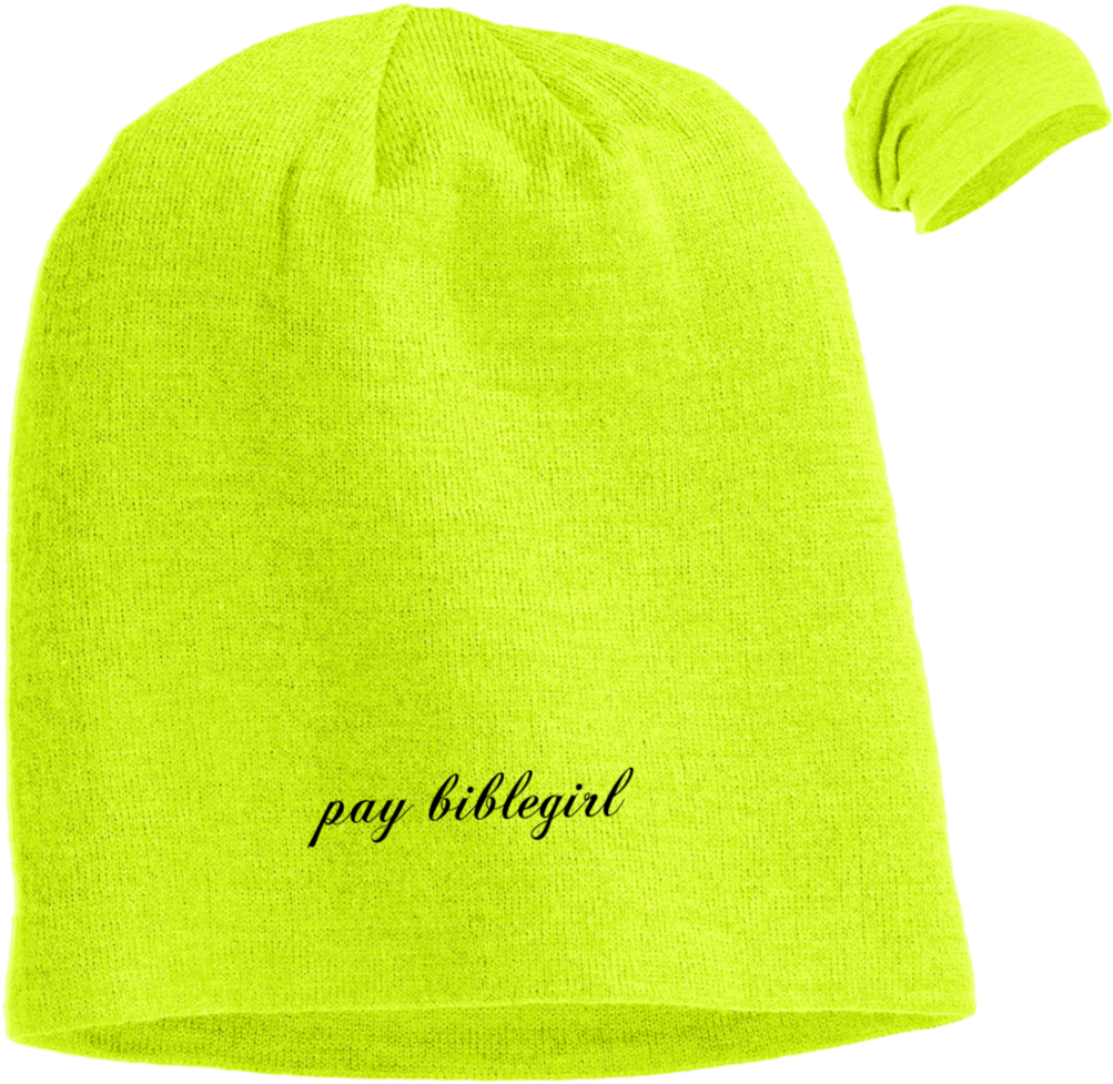 Biblegirl Pay Bible Slouch Beanie - Figure Skating (1024x1024), Png Download