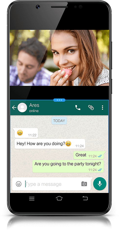 Currently Supports Video Streaming, Facebook, Line, - Vivo (494x1016), Png Download