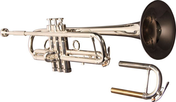 Bb Trumpets - Bp Trumpet Silver (750x436), Png Download