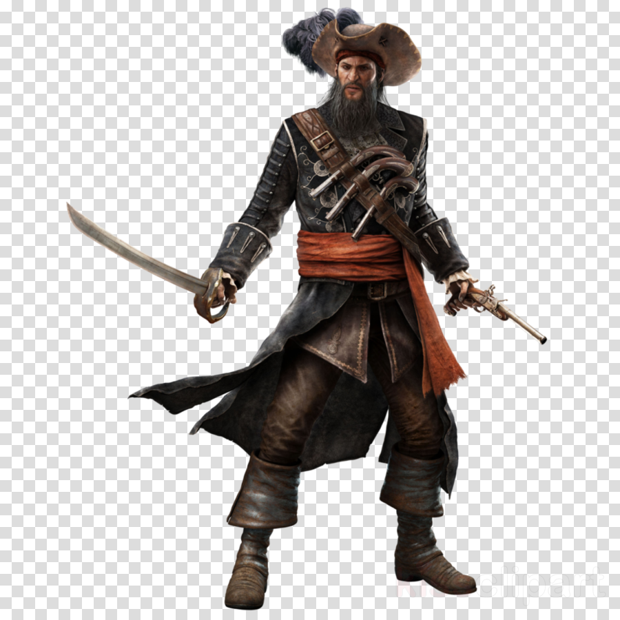 Assassin's Creed Black Flag Blackbeard Clipart Assassin's - Pirate Assassin's Creed (900x900), Png Download