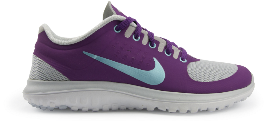 Nike Women's Fs Lite Run Running Shoes Platinum/grape - Sports Shoes (1000x781), Png Download