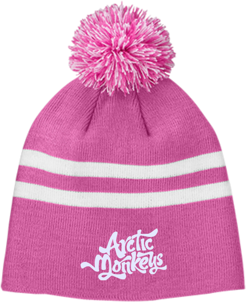 Arctic Monkeys Tt122 Team 365 Striped Pom Beanie - Let's Get Weird Tt122 Team 365 Striped Pom Beanie (1024x1024), Png Download