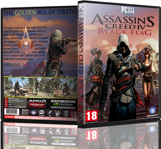 Assasin Creed Iv Black Flag Box Art Cover - Assassin's Creed 3 (700x599), Png Download