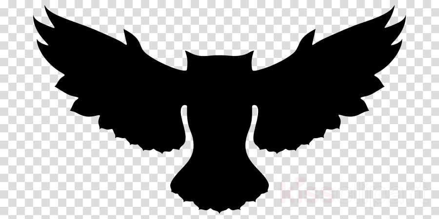 Owl Silhouette Clipart Owl Bird Clip Art - Transparent Owl Silhouette (900x450), Png Download