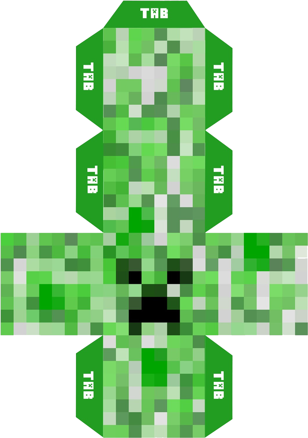 Download Minecraft Creeper Head Png Minecraft Papercraft Mini Creeper Png Image With No Background Pngkey Com