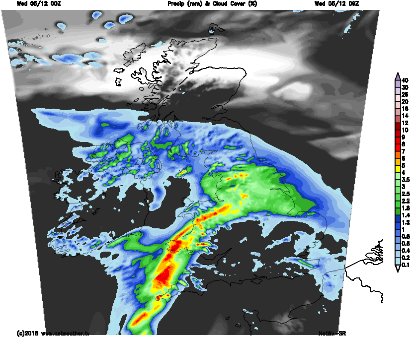 For Northern England Into Central Scotland The Easterly - Earth (835x715), Png Download