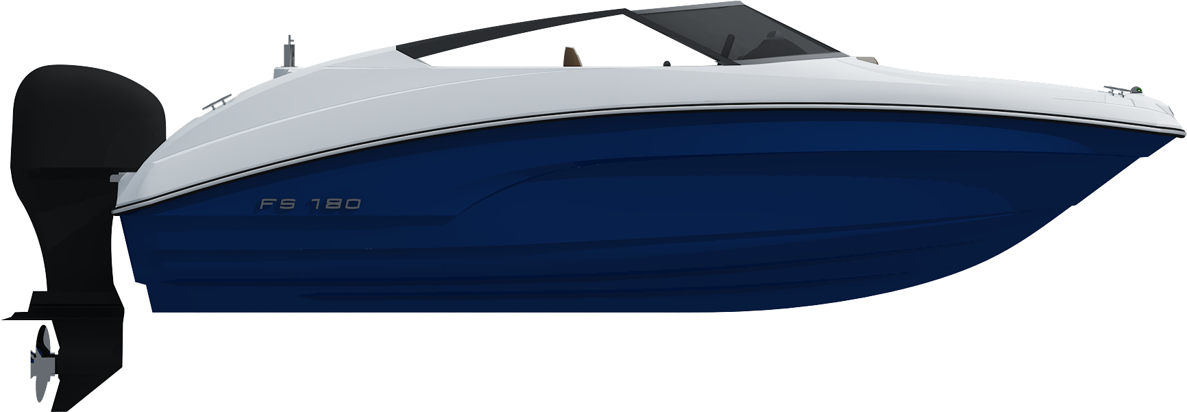 Lancha Fs Yachts Fs 180 Azul 3d 2 - Lanchas Png (2000x1333), Png Download