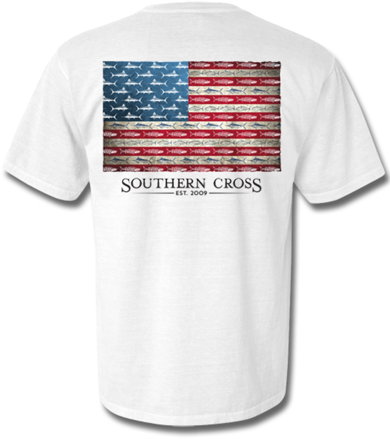 American Flag And Release Short Sleeve, T-shirts - Sleeve (791x1024), Png Download