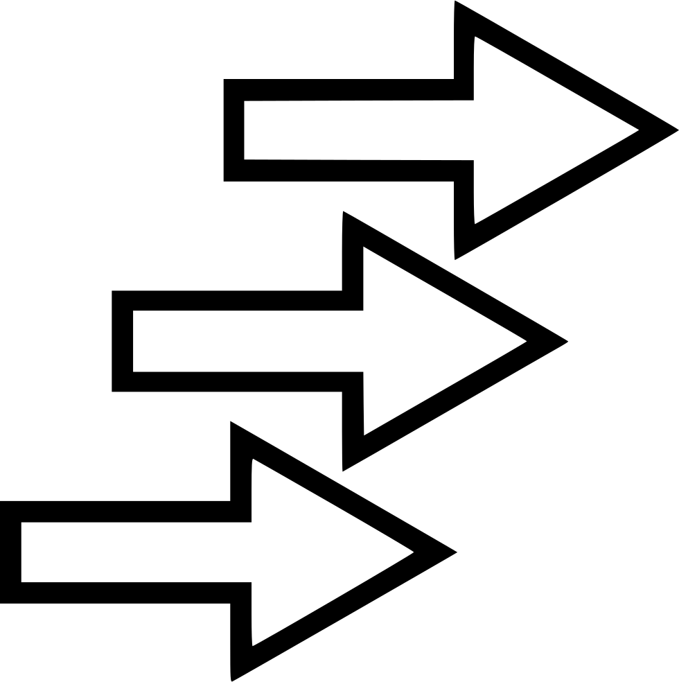 Png File Svg - White Arrows (980x984), Png Download