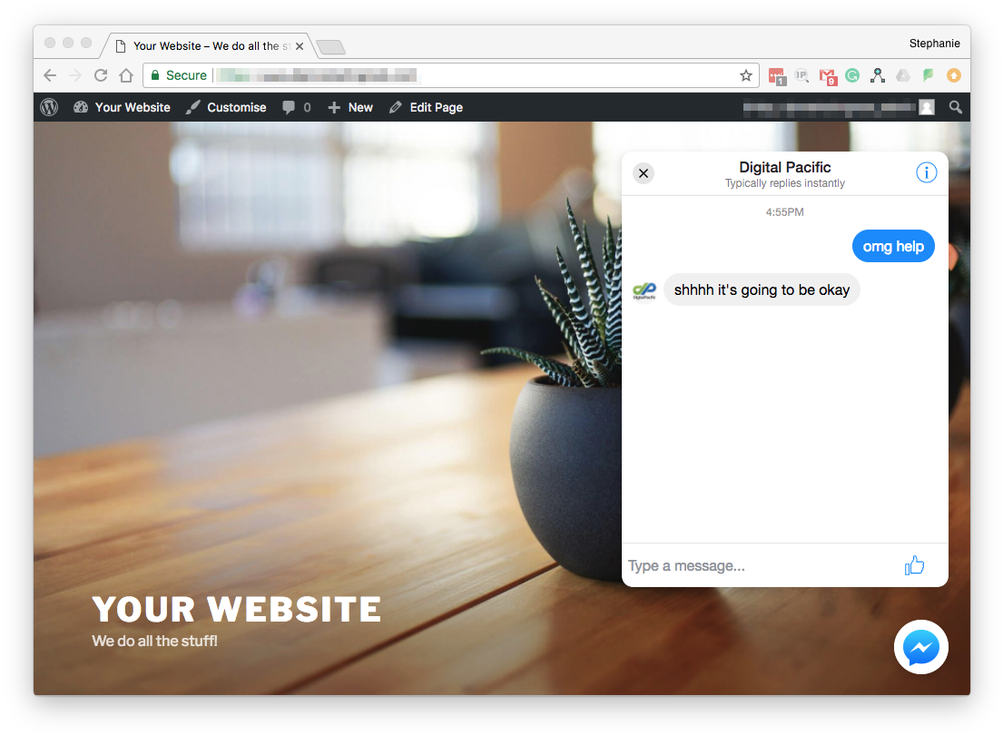 Presuming The Visitor Is Already Logged Into Facebook - Wordpress (1116x823), Png Download