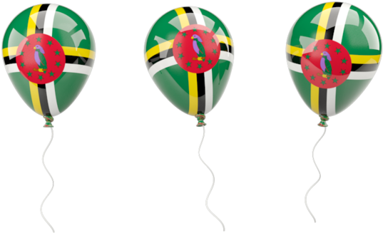 Illustration Of Flag Of Dominica - Dominica Flag Balloon (640x480), Png Download