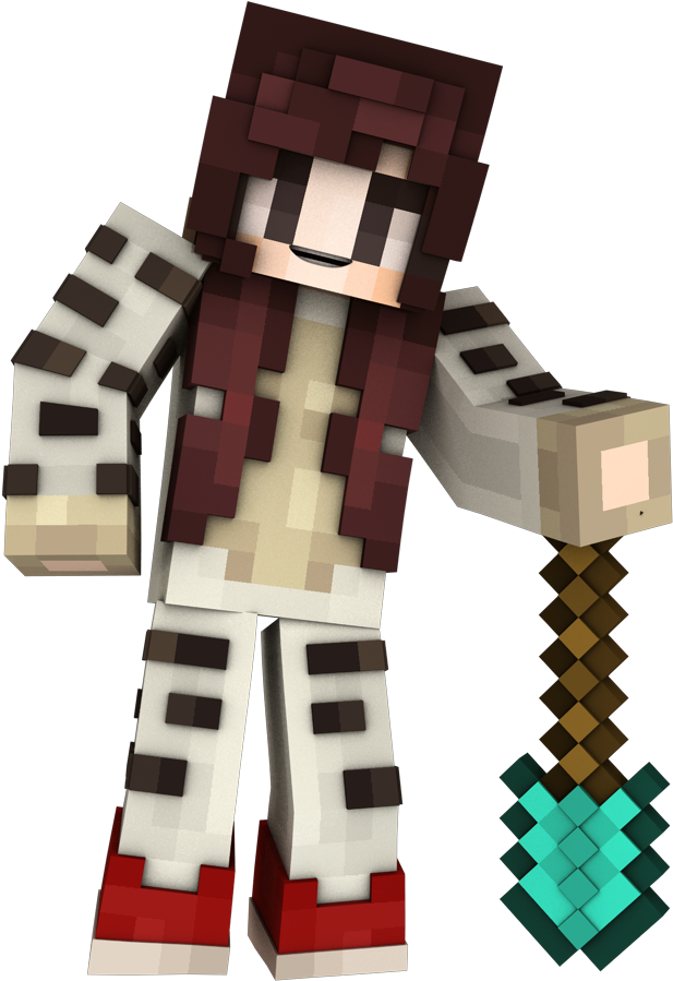 Paid Renders Etc - Minecraft Girl Render Png (1920x1080), Png Download