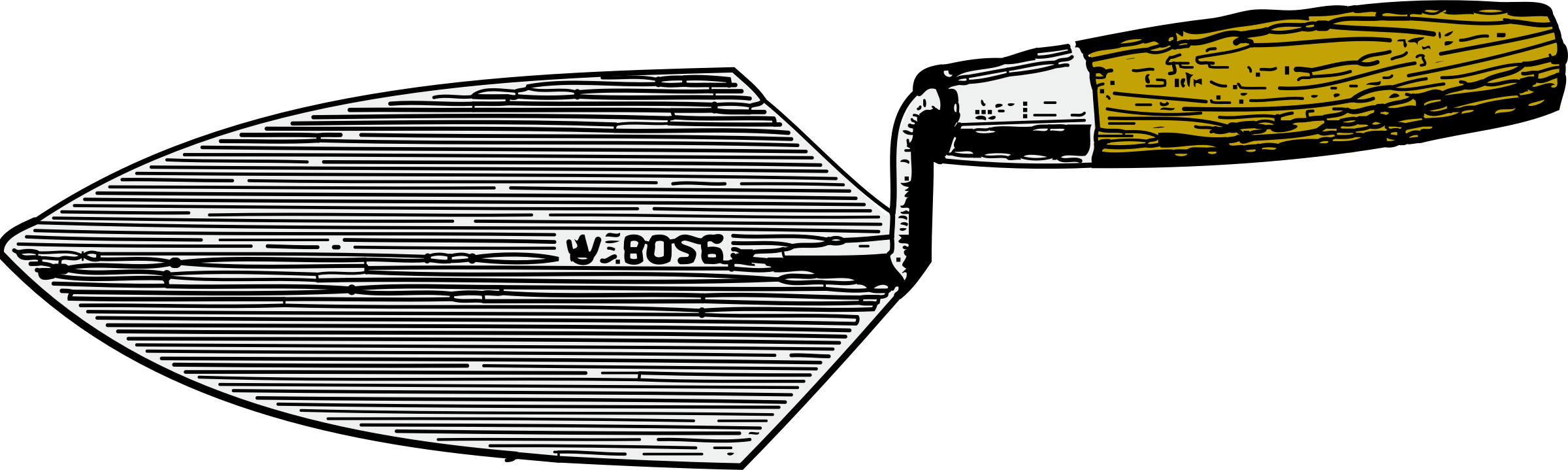 This Free Icons Png Design Of Mason's Trowel (2400x719), Png Download