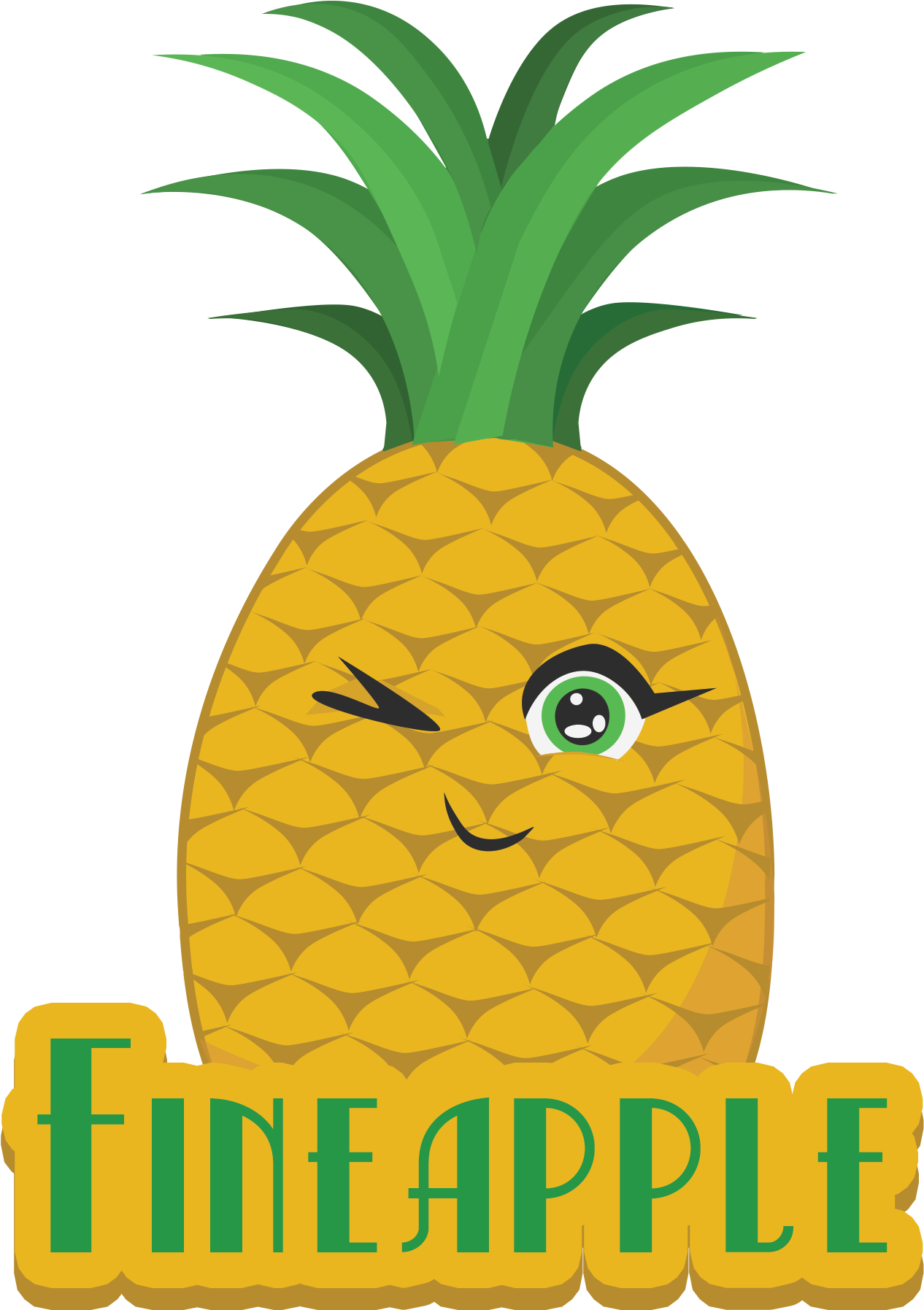 Vector Created For My Teepublic Store - Pineapple (5500x5000), Png Download