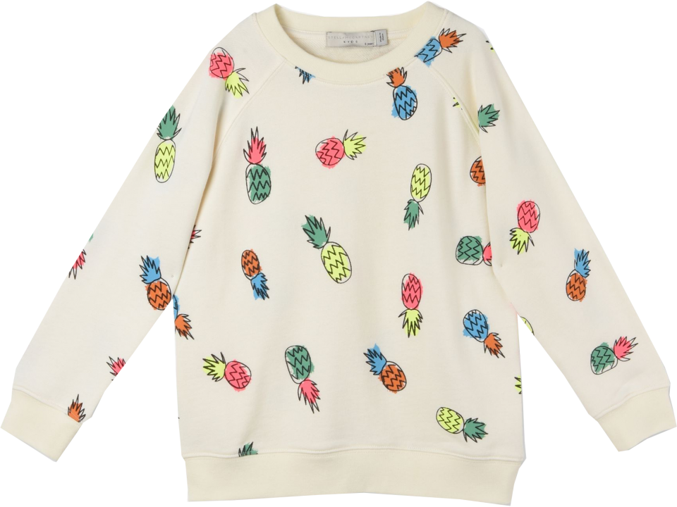 Stella Mccartney Kids Betty Sweatshirt Pineapple Aop - Sweatshirt (960x720), Png Download