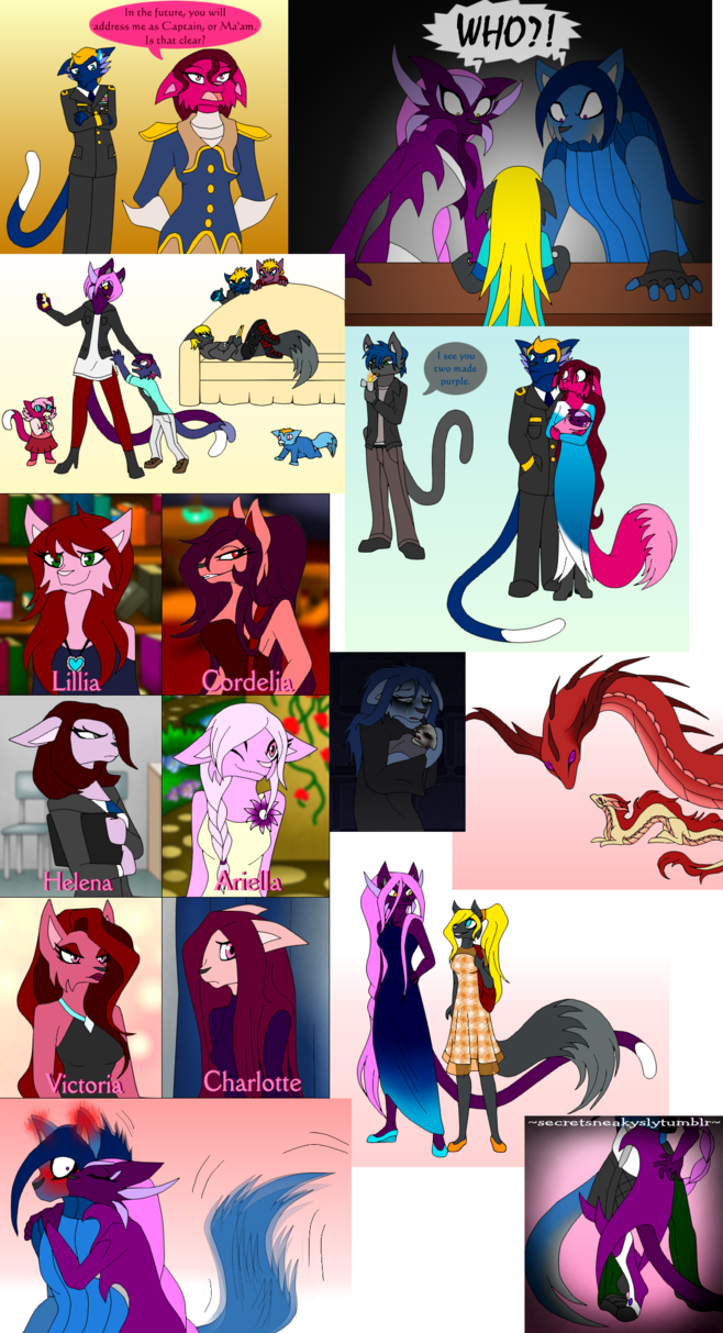 Drawing Collages Tumblr Image Black And White Library - Drawing (658x1213), Png Download